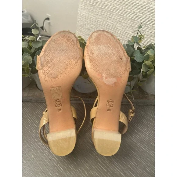 Tory Burch patent leather ankle strap sandals size 8 - Picture 4 of 5